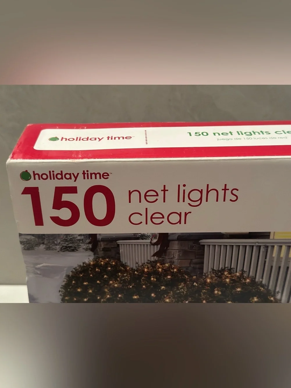 Holiday Time Clear Net Lights 6 FT X 4 FT Green Wire Holiday Christmas Open Box